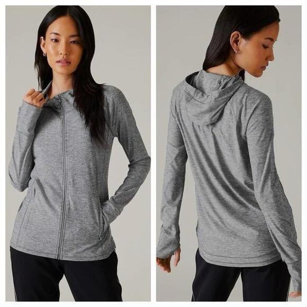 ATHLETA Pacifica Illume UPF Relaxed Jacket - GRAY - Large